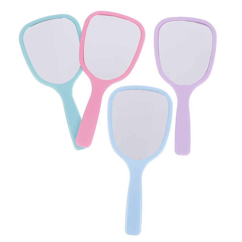 Handheld Makeup Mirror High-Definition Vanity Mirror With Handle Hand Mirror Spa Salon Makeup Vanity