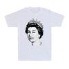 United Kingdom Queen Elizabeth II Short Sleeve White Vintage Unisex T-Shirt