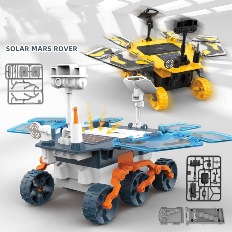 Solar Power Assembled Car Stem Kits Diy Science Education Electronic Assembly Solar Powered Toy For