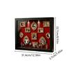 DIY Mini Museum Silhouette Box Spotlight Shadow Boxes Photo Frame With 11 Photo Frames And 8 Dolls For Anniversaries, Weddings