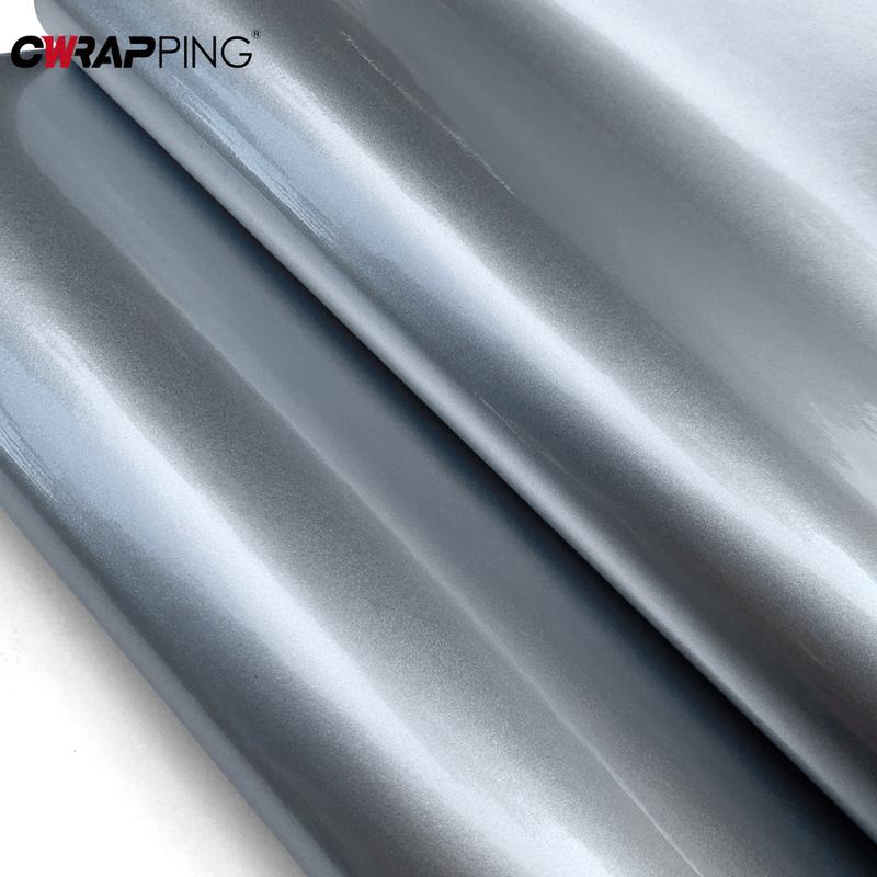 Glossy Car Stickers Aurora Silver Car Body Film Air Release Vinyl Wrap Film Waterproof Color Change Sticker for Auto Accessories