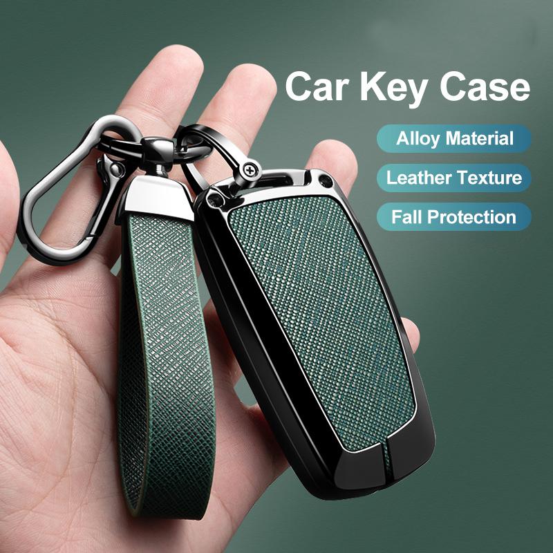 Zinc Alloy Leather Car Key Fob Case For Bmw 1 3 5 7 Series 530I X1 X3 X4 X5 F10 F15 F16 F20 F30 F18 F25 M3 M4 E34 Auto Parts