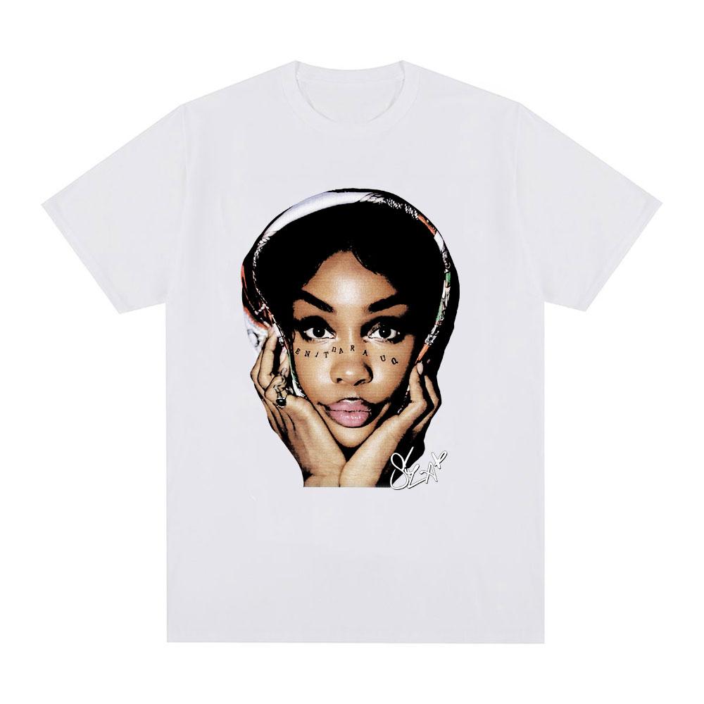 SZA Graphic Print Tshirts Unisex Women Fashion Hip Hop Tshirt Summer Cotton Casual Short Sleeve Oversized T Shirts Streetwear