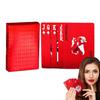 1pc Waterproof Durable Red Playing Cards Family Outdoor Game Entertainment Set Stress Relief Toy Time Entertainment