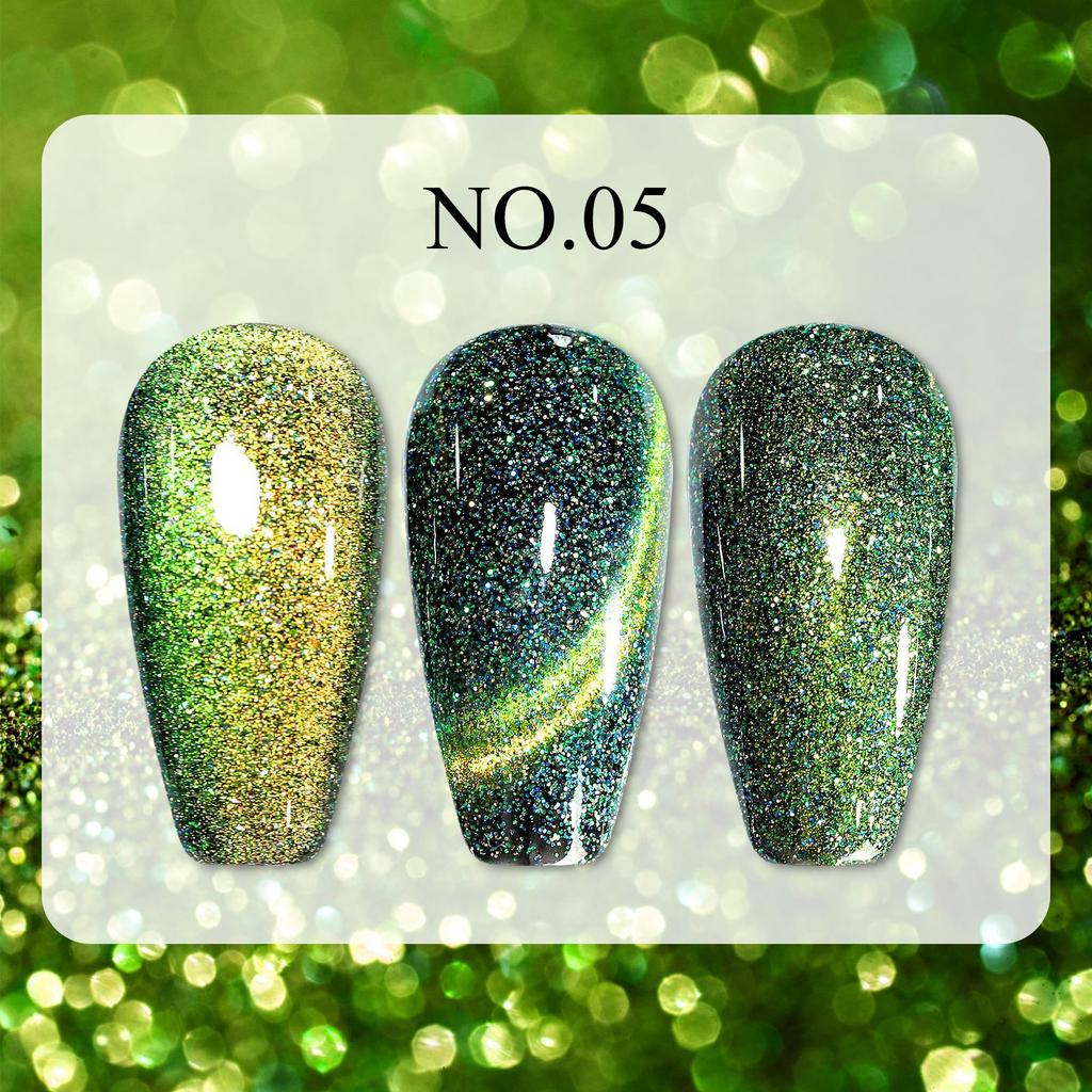 Nail Art Dream Quicksand Cat's Eye Nail Polish Gel Flashing Crystal Cat's Eye Gel Nail Art