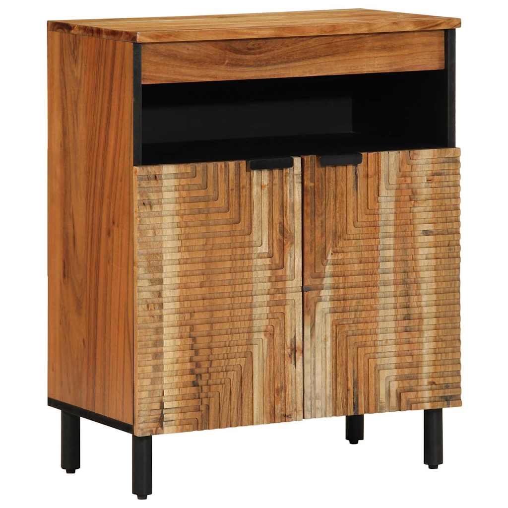 Sideboard with Shelf Brown 60 x 33.5 x 75 cm Solid Mango Wood
