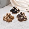 2025 Winter Lammwolle Kurzstiefel Retro Rutschfest Warm Jungen und Mädchen Baumwollschuhe Baby Leichte Mund Vielseitige Schneestiefel