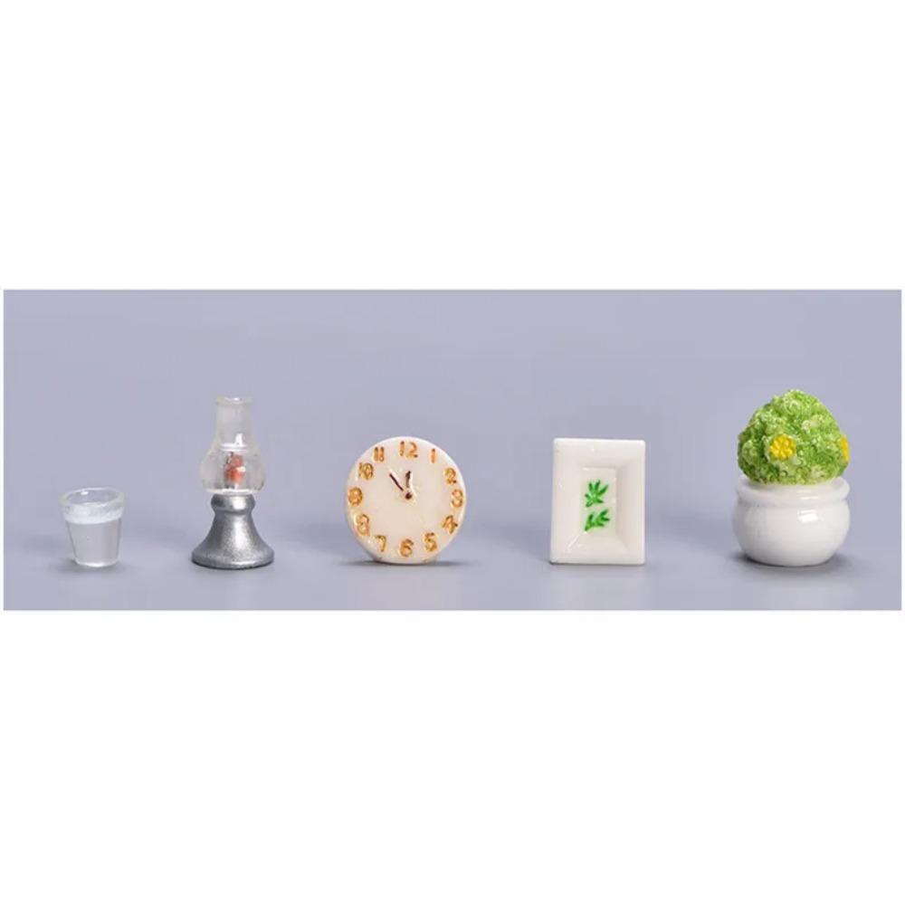 

Статуэтки Миниатюрные Имитированные Ретро Мебель Диван Прикроватный Столик Кошка Микро Пейзаж Украшения Для Украшения Дома Декор Комнаты