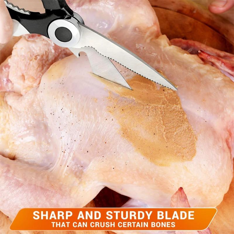 Multifunction Stainless Steel Kitchen Tools Strong Home Vegetable Chopping Chicken Bone Fish Food Scissors Multi-Purpose Tool