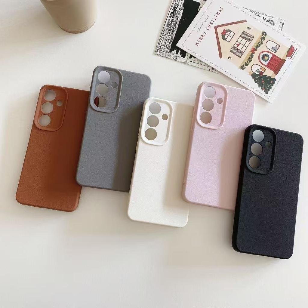 Phone Case For Vivo V23 V50 Y15S Y27S Y36 Infinix Hot40 Note40 Smart9 MotoG35 G84 Luxury Leather Texture Soft Silicone Protection Cover