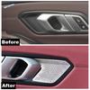 Stainless Steel Car Inner Handle Bowl Audio Tweeter Speaker Loudspeaker Cover Trim Accessories For BMW 3 Series G20  - 2024