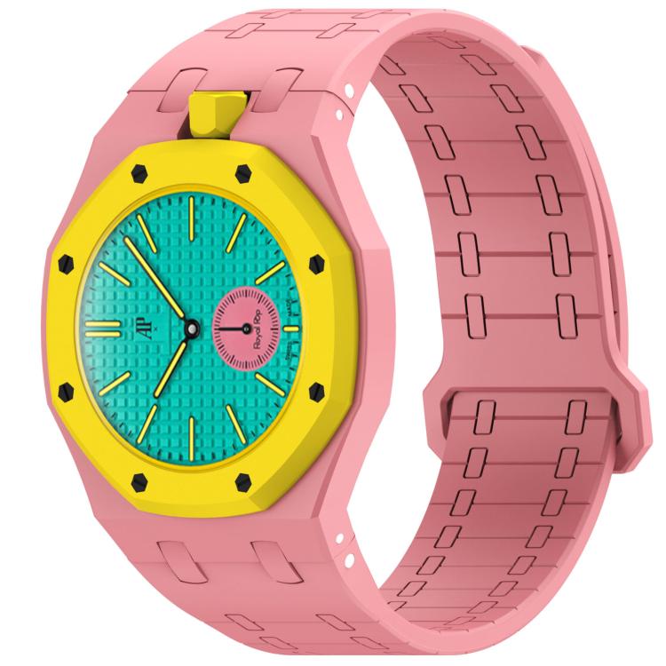 Correa de silicona magnética lateral integrada para reloj de las doce