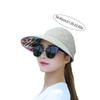 Foldable Sun Hat Fashion Wide Brim Anti-UV Beach Cap Golf Cap Casual Hats Summer