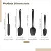 4-Piece Silicone Spatula Set, Non-Stick Heat-Resistant Kitchen Scrapers, Baking Tools & Cooking Utensils for Mixing, Frosting, Stirring