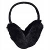 Women's Winter Earmuffs Foldable Warm Plush Headband Black