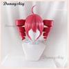 Parrucca Cosplay Kasane Teto Anime Donna Carina Parrucca Rossa a Coda di Cavallo Capelli Ricci Lunghi Resistenti al Calore Parrucca Teto Calotta per Parrucca Gratuita