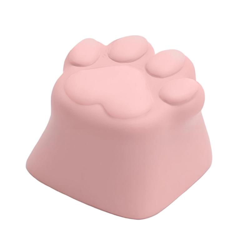 Cute Resin Kitten Claw Print Keycap For Mechanical Keyboards Vibranted Color Wear Resistant PBT Easy Installation