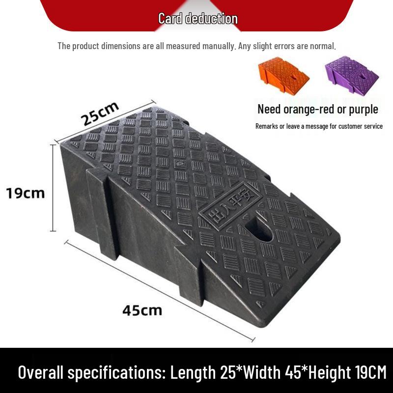 Plastic Uphill Ramp & Curb Speed Bump Pad