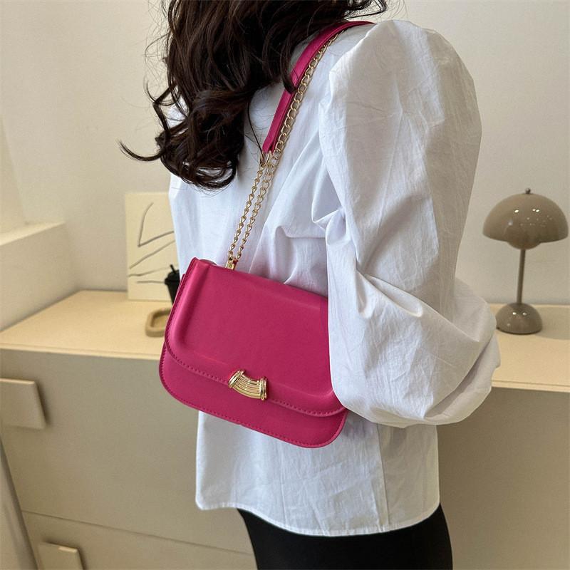 Trendy Chain Crossbody Bag Stylish Summer Small Box Bag Chic Shoulder Purse For Women