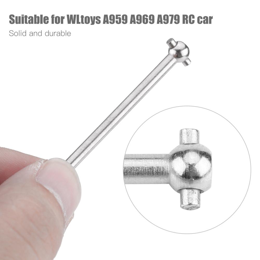 2ks Kovový vylepšovací doplněk Hnací hřídel typu psí kost pro RC auto WLtoys A959 A969 A979