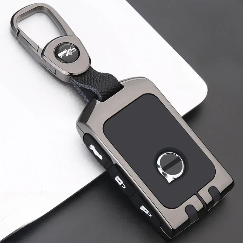 Car Zinc Alloy Key Case Holder Cover Shell For Volvo XC40 XC60 S90 XC90 V90 2017 2018 T5 T6 T8 Fob Smart Key Protection Bag