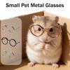 5 Stuks/Set Retro Hamsterbril Mini Metalen Rond Montuur Huisdierbril Kleine Dierbril voor Hamsters Cavia's Konijnen Foto Props