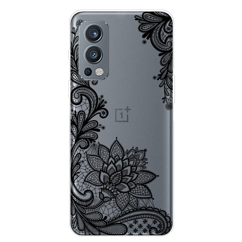 Für OnePlus Nord 2 5G Hülle TPU Silikon Weich Cartoon Transparent Hülle für One Plus Nord 2 5G Handyhülle Nord2 5G Transparente Coque