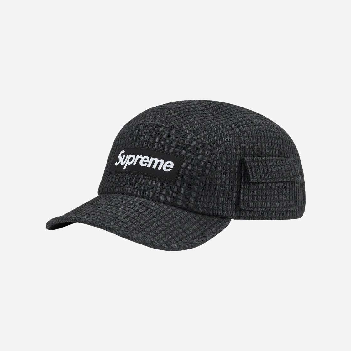 

Кепка Supreme Denim Ripstop Camp Черная 22SS -