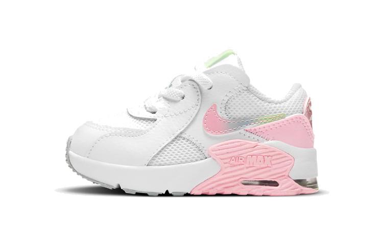 

Nike Air Max Excee Abrasion Resistant Low top Toddler Shoes White Pink Infant And Toddler CW5830-100 22