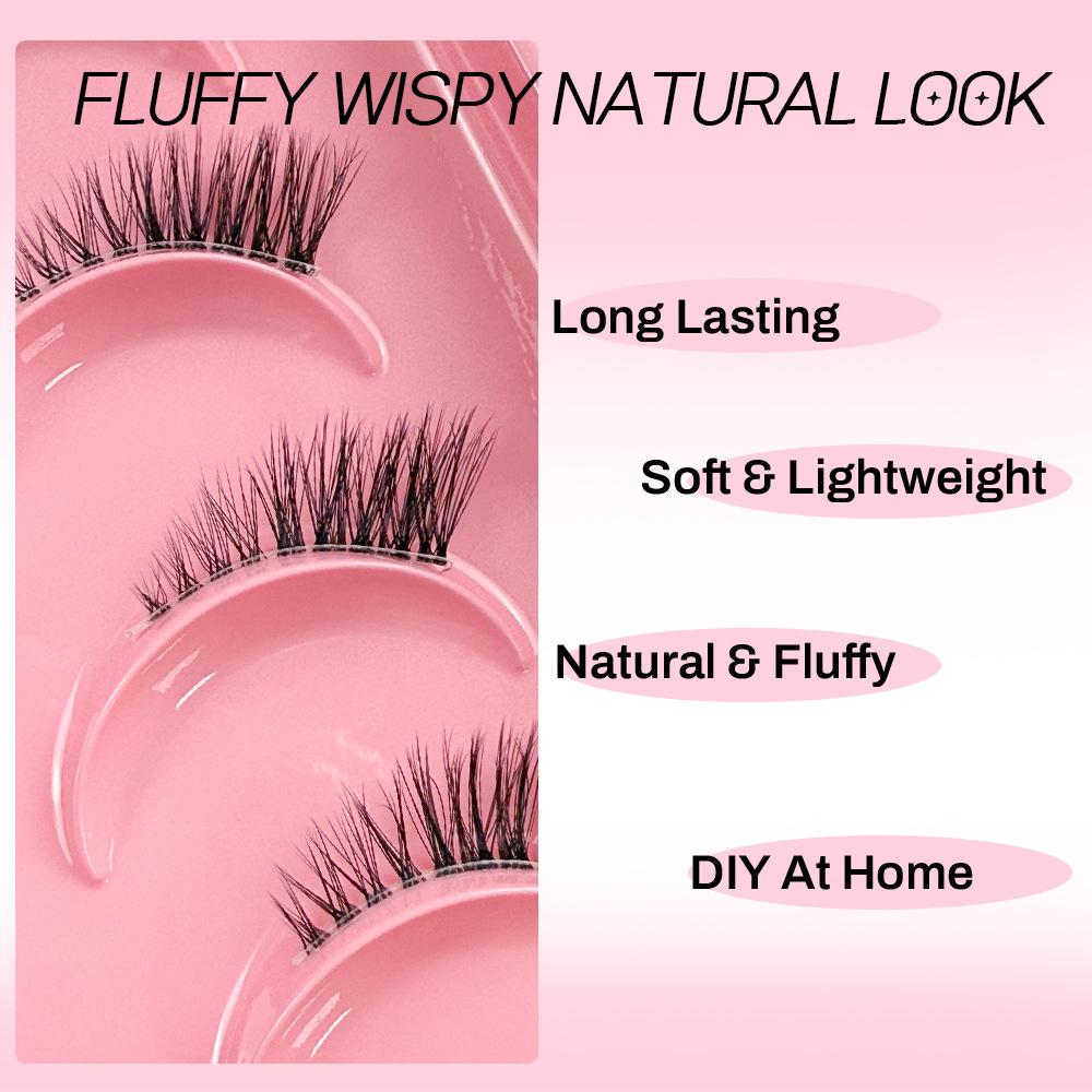 European and American fox oblique flying eyelashes half eyelashes curled chemical fiber twenty pairs of eyelashes false eyelashes