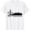 San Francisco California Tee T-shirt Golden Gate Bridge T-Shirt