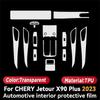 TPU Car Interior Car Door Center Console Media Dashboard Navigation Anti-scratch Protector Film For Chery Jetour X90 Plus