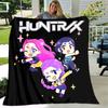 1pc Blanket Kpop Hunter12 Print Design, Lightweight Blanket for Sofa, Bed- Soft &Warm, Gift for All Seasons like Christmas, Halloween