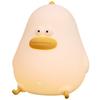 Moin Moin Electric Duck Bird Warm Warm LED Adjustable Sleep Bedside Night Table Indirect Nordic 2407la14 Lamp, Silicone, White, White, White, Orange,