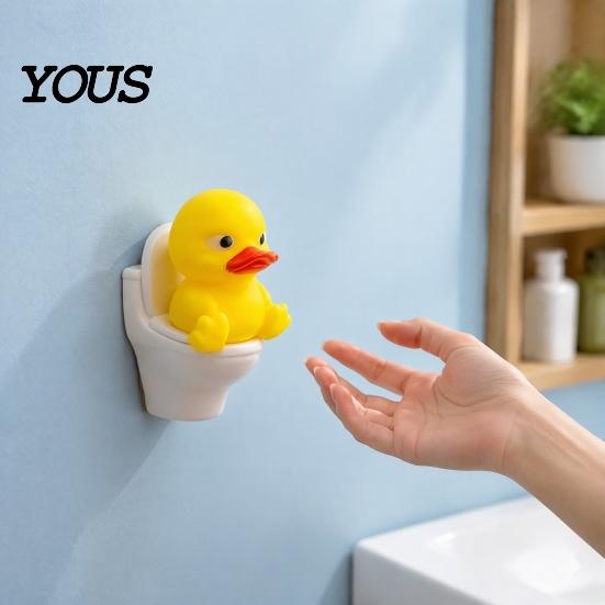 Cute Toilet Sitting Doll Miniature Animal on Figurine, Mini Small Frog /Duck/ Pig Statue, Funny Fun Gifts for Bathroom Lovers Decor, Desk Ornament