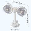 Adjustable Height Dual Head Circulation Fan Can Be Clamped Night Light New Air Cooler