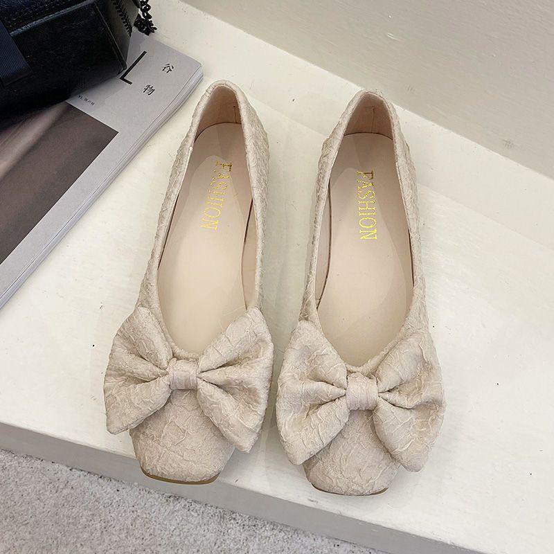 

Женские туфли-балетки на плоской подошве в универсальном стиле феи 2025 года - Весна, Лето, Осень 35