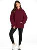 2026 Sweat à capuche de sport décontracté uni pour femme