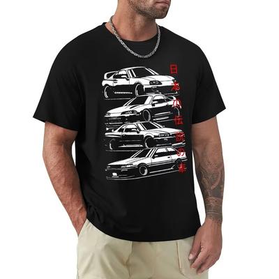 JDM T-shirts Legends Japansk bil Sportbil Fordon Man Vuxen Toppar Nyhet T-shirt Crew Neck Bomull T-shirt Present