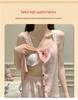 2026 Summer Women's Pajama Set: Built-in Bra Cloud Cotton Camisole with Round Neck, Princess Style 