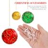100Pcs Ball Caps Decorative Christmas Hanging Balls DIY Kit Creative Pendant Holder Tree Balls Accessories Ball Pendants Caps
