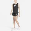 Nike Sportswear Logo Print Loose Knit Kids Shorts Kids shorts Black DA1388-032