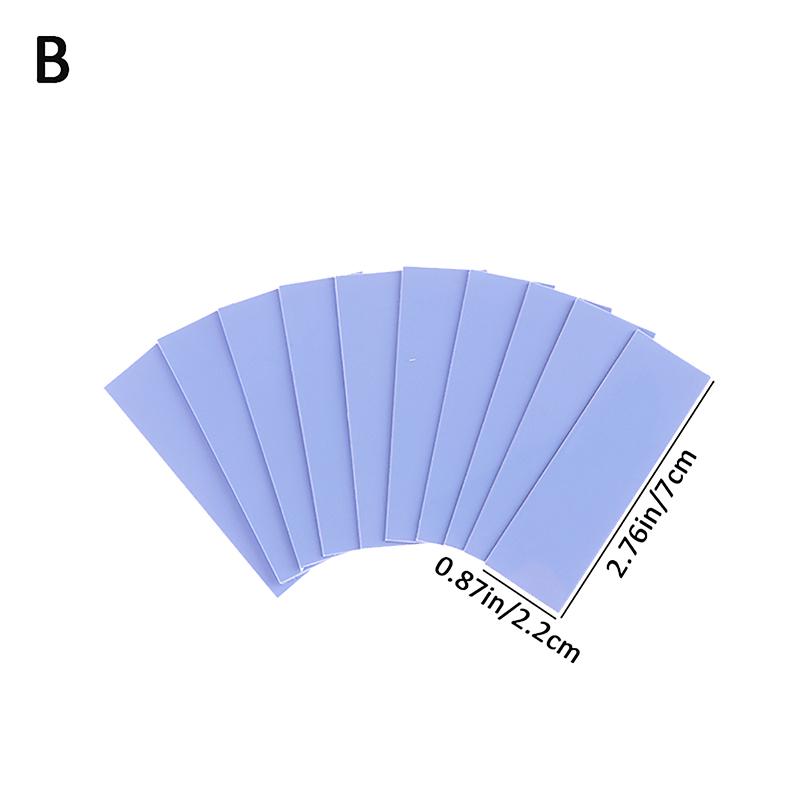 

10шт M.2 термопрокладка с теплопроводностью 6,0 Вт/МК многоразовая силиконовая GPU рассеивающая тепло проводящая охлаждающая прокладка