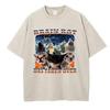 T Shirt Vintage Washed Cotton T-Shirt Graphic Brain Rot Has Taken Over Cat Graphic Tee Casual Streetwear Spring Summer Fall