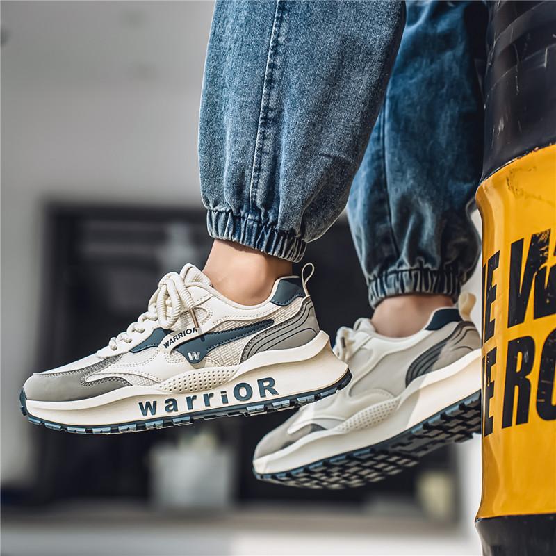Warrior Casual Commuting Fashion Simple Trendy Versatile Non-Slip Wear-Resistant Breathable Low-Top Lifestyle Shoes Men Sneaker WXY(S)-4785N02