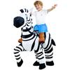 Dziecięcy Nadmuchiwany Kostium Zebra Do Jazdy Zabawny Nadmuchiwany Kostium Zwierzęcia Dla Chłopców Dziewczynek Halloween Karnawał Impreza Przebranie Cosplay
