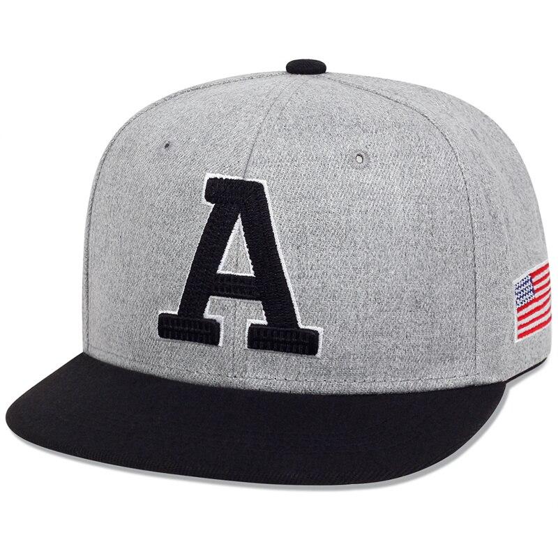 Unisex Simple Letter A Embroidery Hip-hop Hats Outdoor Adjustable Casual Baseball Caps Sunscreen Hat