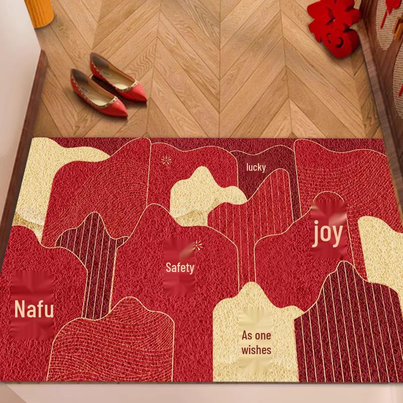 Chinese Style Loop Pile Doormat - Dirt-Resistant, Mud-Wiping, Non-Slip, Easy-to-Clean Entrance Mat for Hallway