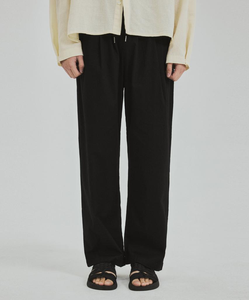 Wednesday Oasis Easy Linen Semi-Wide Elastic Waist Pants (7 Colors)