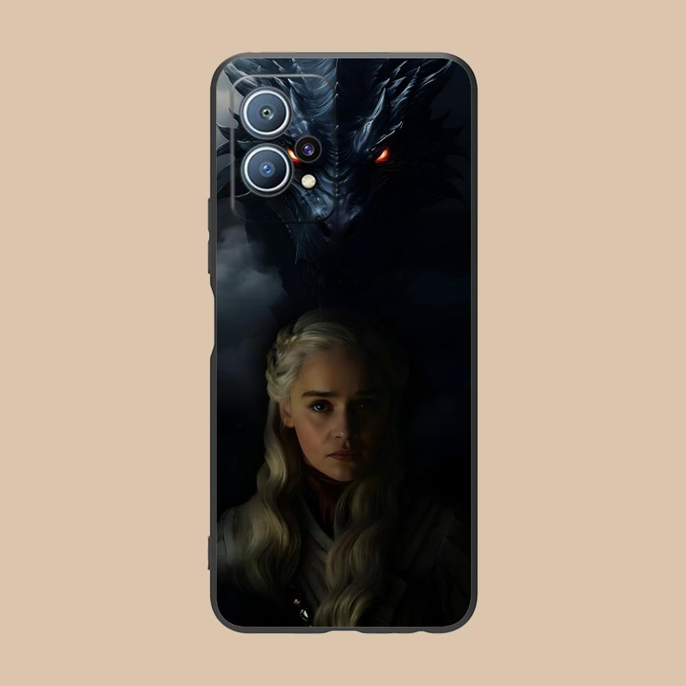 Dragon Queen Matte TPU Mobile Phone Case for Huawei P60 P50 P40 P30 P20 P10 P9 P8 Pro Lite Plus Colorful Printing Cover